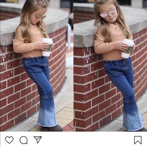 Toddler open shoulder  sweater